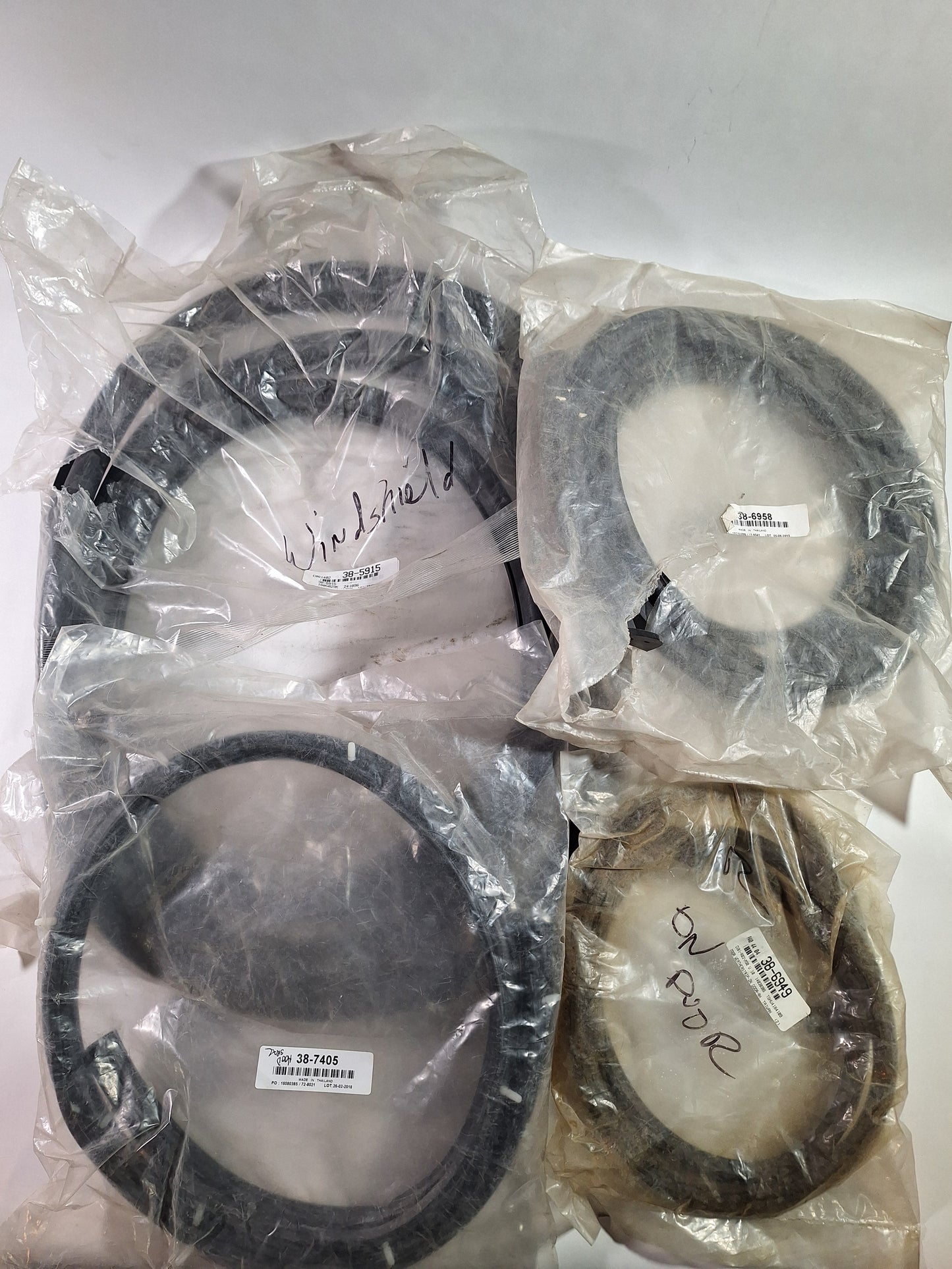 LMC Chevy Truck Exterior Rubber 13 pieces(Lot) 38-6958, 38-6948, 38-6949, 38-5934, 38-3203, 38-5979, 38-5982, <a href="tel:38-5983 38-5905">38-5983 38-5905, 38-5915, 38-5919 And Qty 2 38-7404