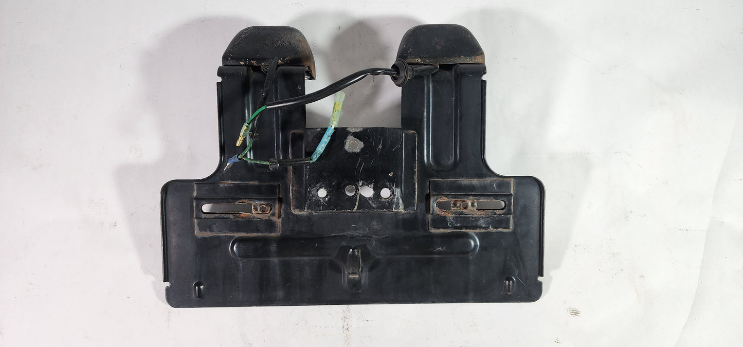 FJ40 Land Cruiser rear license plate holder with lights