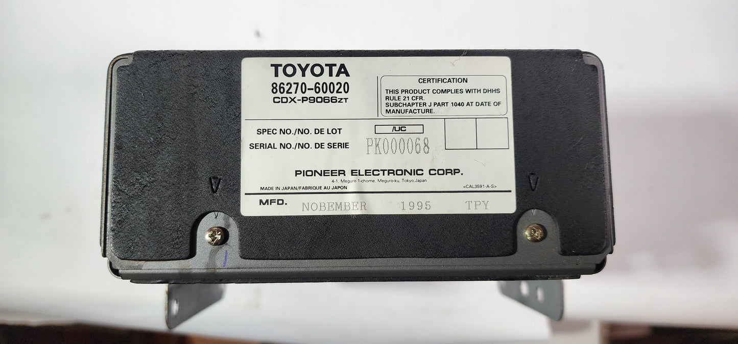 Lexus 95-97 LX450 Multi Disc CD Changer 86270-60020