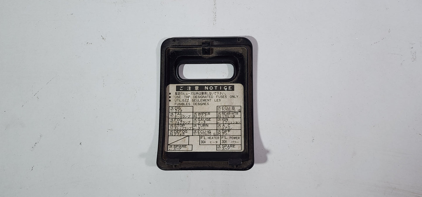 FJ80 Land Cruiser Early Interior Fuse Box Cover