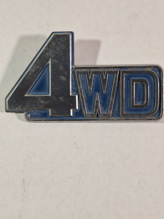 FJ60 4WD Tailgate Emblem Blue