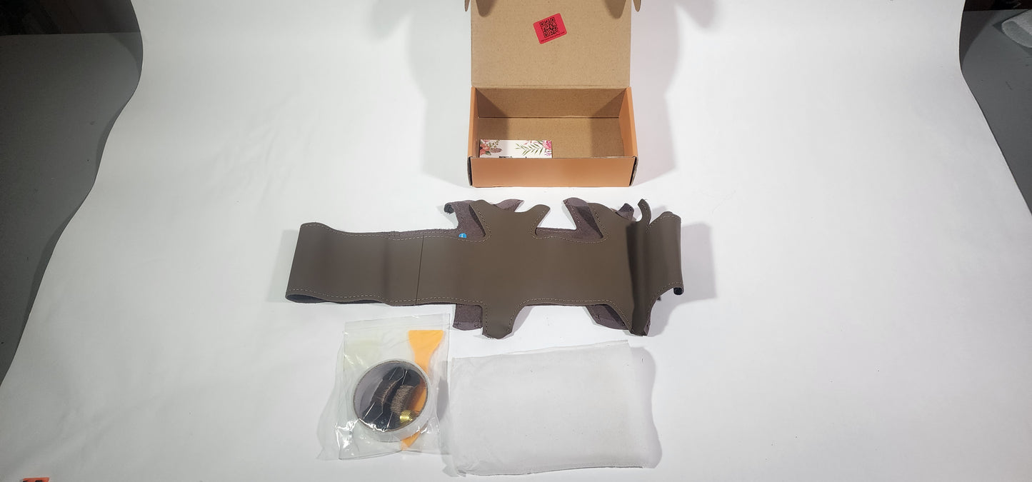 100 Series Land Cruiser Brown Leather Steering Wheel Wrap