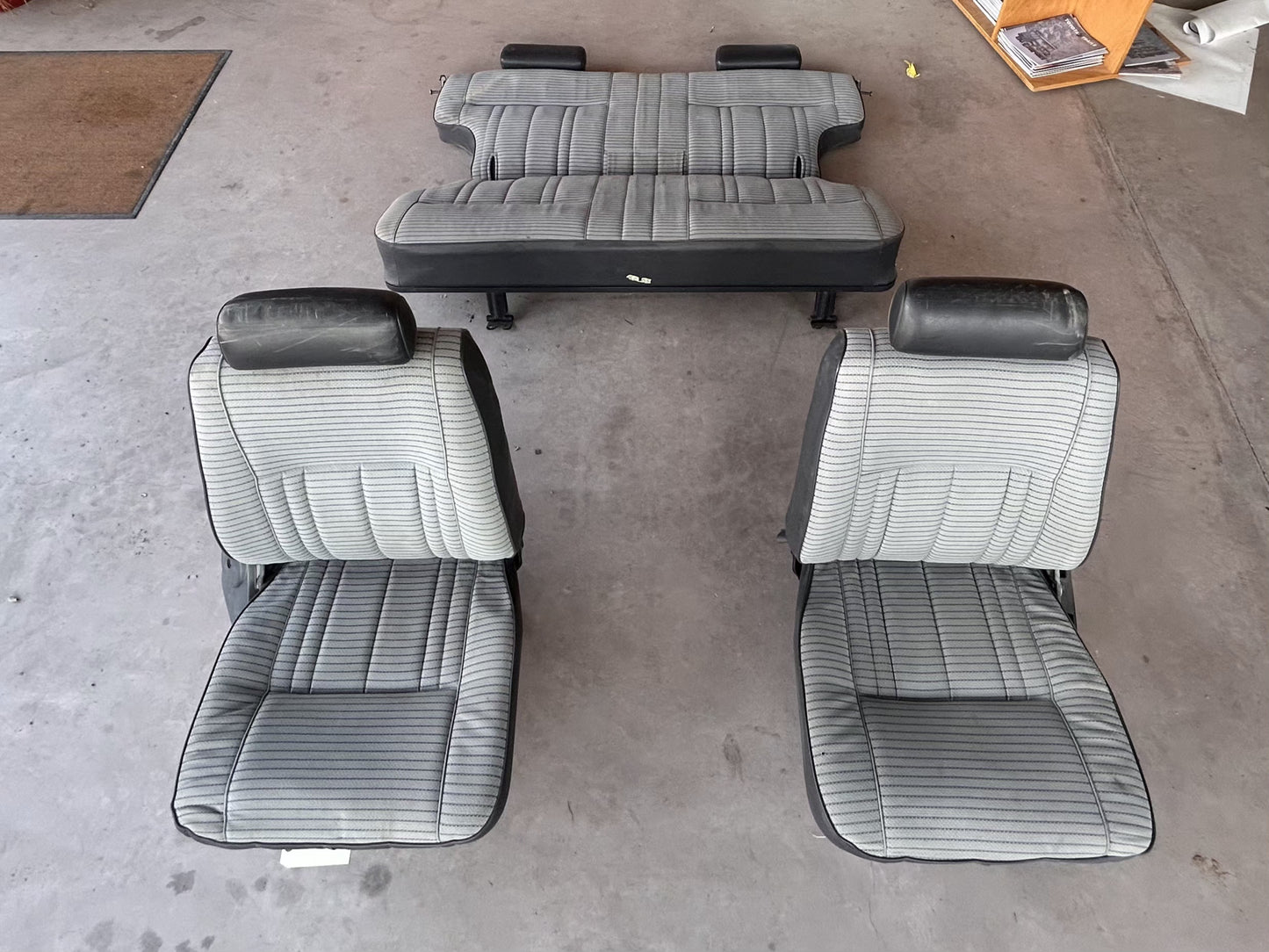 Late FJ60/62 Land Cruiser Front and Rear OEM Seats