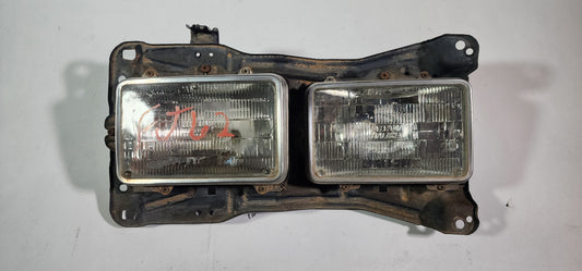 FJ62 Land Cruiser Left Hand Headlight Bucket w/Chrome Rings and Headlights