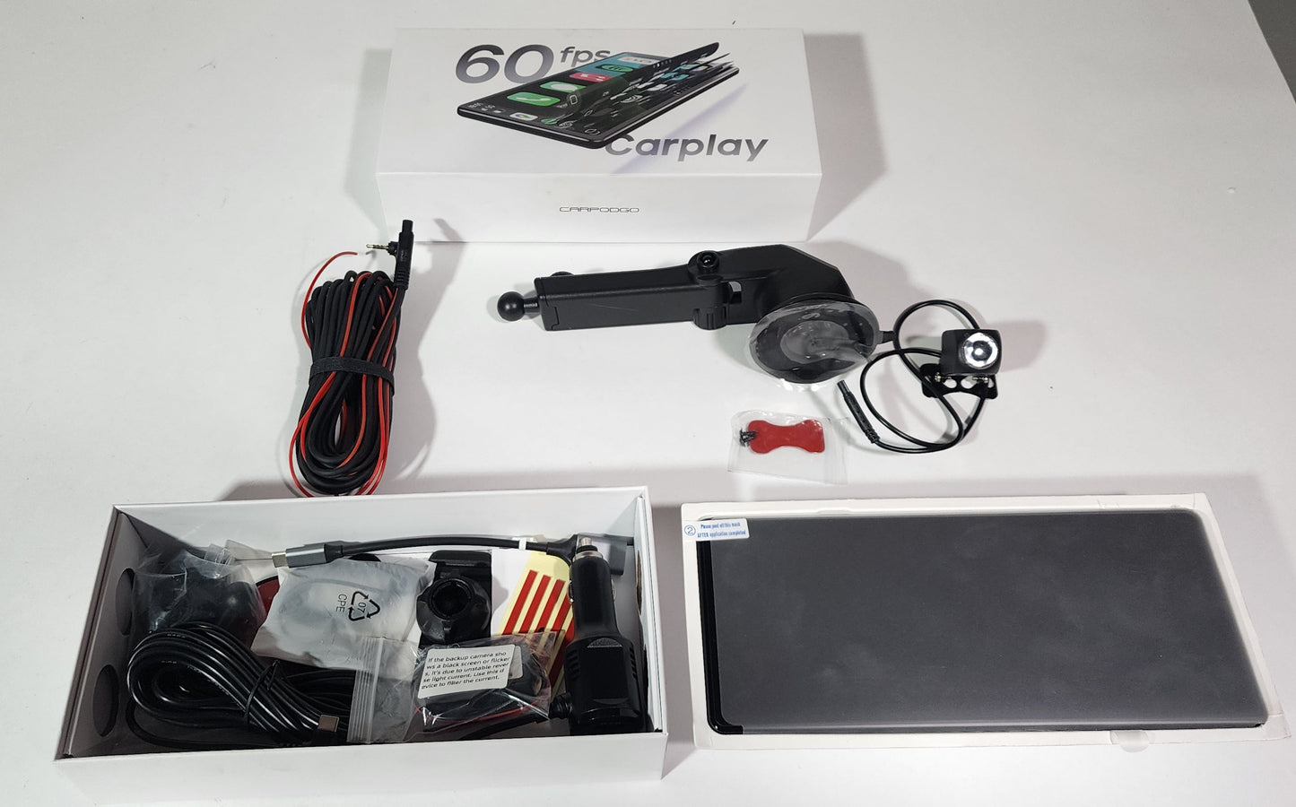CarpodGo T3 Pro Portable Car Play Screen w/ Reverse Camera