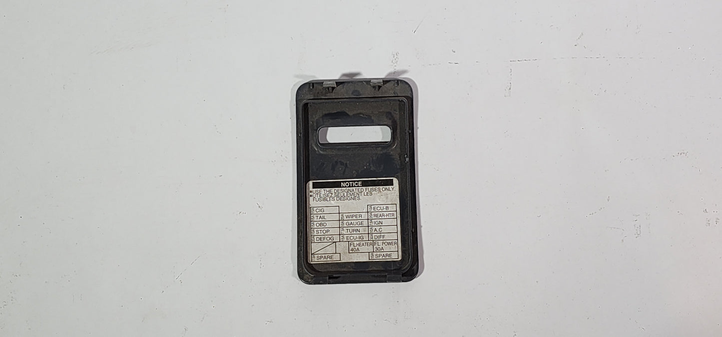 FJ80 Land Cruiser Late Interior Fuse Box Cover