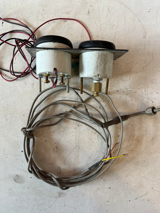 Used Aftermarket Pyrometer and Boost Gauge Set