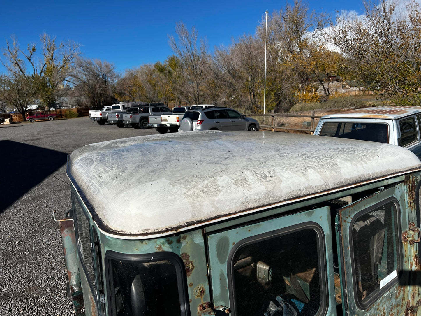 1977 FJ40 Nickname "Grusty" (Green and Rusty)